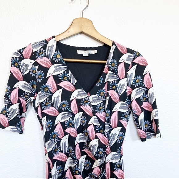 Boden- Ruth Botanical Printed Faux Wrap Dress Size 2R - Picture 4 of 5